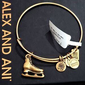 Alex And Ani Ice Skate Charm Bracelet